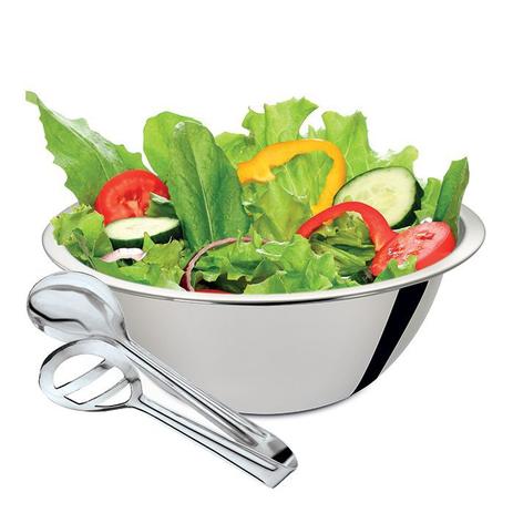 Saladeira Conjunto Para Salada Com Pegador Inox - Art house Menor preço em Saladeira Conjunto Para Salada Com Pegador Inox - Art house