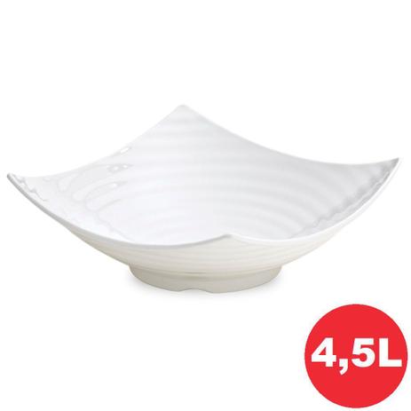 Saladeira Melamina Circles Branco Haus 35x35x13cm 4,5L Db58350 Menor preço em Saladeira Melamina Circles Branco Haus 35x35x13cm 4,5L Db58350