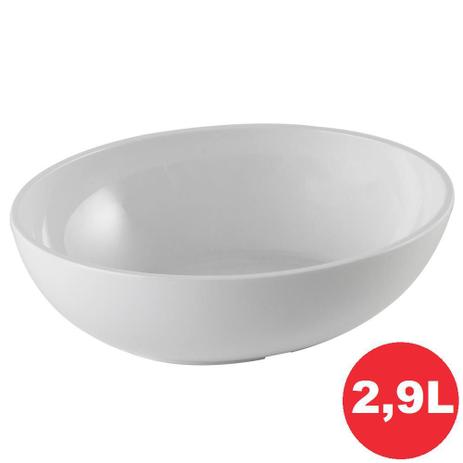 Saladeira Melamina Oval Metro Branco Haus 29,3x24,5x9cm 2,9L Menor preço em Saladeira Melamina Oval Metro Branco Haus 29,3x24,5x9cm 2,9L