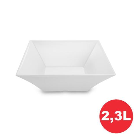 Menor preço em Saladeira Melamina Square Branco Haus 22,5x22,5x9,6cm 2,3L ds58121
