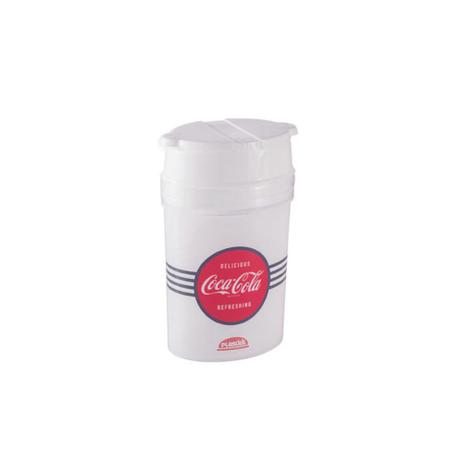 Saleiro Branco Tampa Encaixável Coca Cola 100 ml - Plasutil Menor preço em Saleiro Branco Tampa Encaixável Coca Cola 100 ml - Plasutil