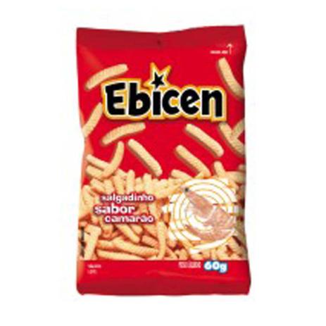 Salgadinho Assado Ebicen Camarão 60g - Glico Menor preço em Salgadinho Assado Ebicen Camarão 60g - Glico