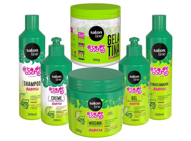 Salon Line Babosa To De Cacho Completo Shampoo Cond Mascara Creme Pentear Gel Babosa Gelat No Magalu Magazine Luiza