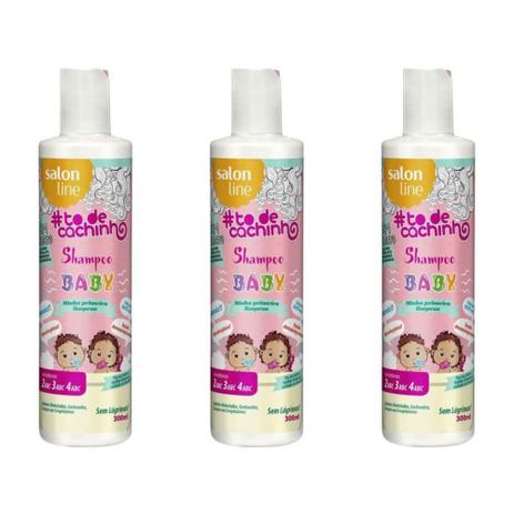 Salon Line Baby Shampoo Infantil Todos Cabelos 300ml Kit C 03 Shampoo Infantil Magazine Luiza