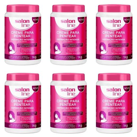Salon Line Definição Intensa Creme P/ Pentear 1kg (Kit C/06) Menor preço em Salon Line Definição Intensa Creme P/ Pentear 1kg (Kit C/06)