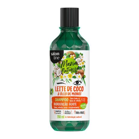 Salon Line Maria Natureza Leite De Coco Óleo De Monoi Shampoo 350ml Menor preço em Salon Line Maria Natureza Leite De Coco Óleo De Monoi Shampoo 350ml
