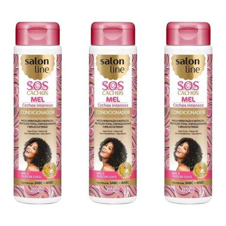 Salon Line Mel Condicionador 300ml (Kit C/03) Menor preço em Salon Line Mel Condicionador 300ml (Kit C/03)