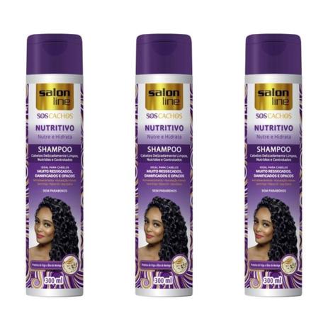 Salon Line Nutritivo Shampoo 300ml (Kit C/03) Menor preço em Salon Line Nutritivo Shampoo 300ml (Kit C/03)