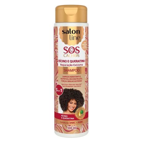 Salon Line Rícino / Queratina Shampoo 300ml Menor preço em Salon Line Rícino / Queratina Shampoo 300ml