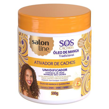 Salon Line S O S Cachos Oleo De Manga Ativador De Cachos Ativador De Cachos Magazine Luiza