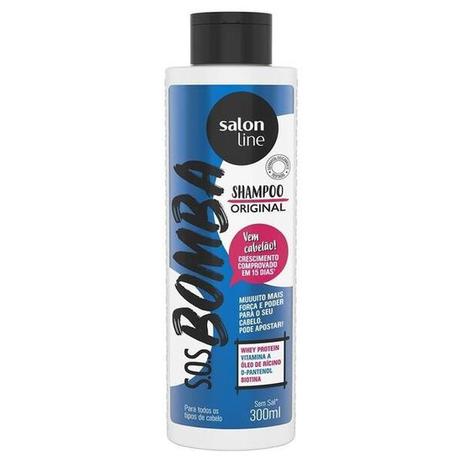 Salon Line Shampoo S.O.S Bomba de Vitaminas Explosão de Crescrimento 300ml Menor preço em Salon Line Shampoo S.O.S Bomba de Vitaminas Explosão de Crescrimento 300ml