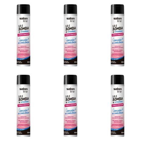 Salon Line Sos Bomba Condicionador 300ml (Kit C/06) Menor preço em Salon Line Sos Bomba Condicionador 300ml (Kit C/06)