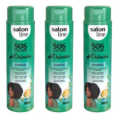 Salon Line Sos Cachos Definidos Shampoo 300ml Kit C 03 Shampoo Magazine Luiza