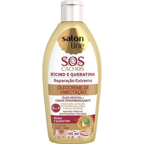 Salon line sos cachos óleocreme de umectação rícino e queratina 100ml Menor preço em Salon line sos cachos óleocreme de umectação rícino e queratina 100ml