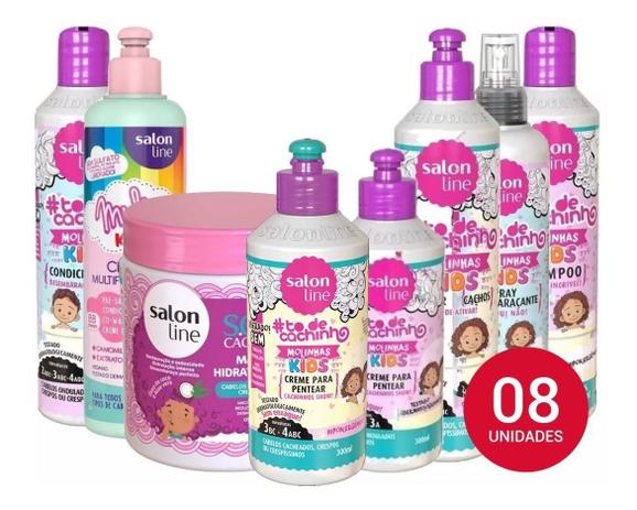 Salon Line To De Cachinhos Infantil Liberado Kit Mascara Sos Kids Multy Kids 08 Produtos No Magalu Magazine Luiza