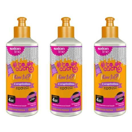 Salon Line Todecacho Creme P/ Pentear Crespo Poderoso 500ml (Kit C/03) Menor preço em Salon Line Todecacho Creme P/ Pentear Crespo Poderoso 500ml (Kit C/03)