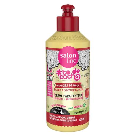 Salon line todecacho creme para pentear vinagre de maçã 300ml Menor preço em Salon line todecacho creme para pentear vinagre de maçã 300ml
