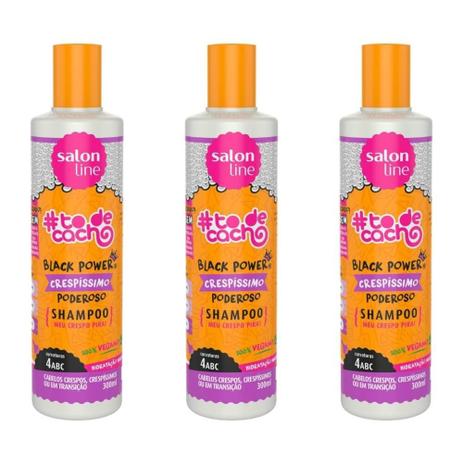 Salon Line Tôdecacho Crespíssimo Poderoso Shampoo 300ml (Kit C/03) Menor preço em Salon Line Tôdecacho Crespíssimo Poderoso Shampoo 300ml (Kit C/03)