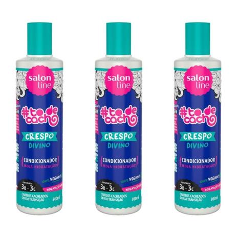 Salon Line Tôdecacho Crespo Divino Condicionador 300ml (Kit C/03) Menor preço em Salon Line Tôdecacho Crespo Divino Condicionador 300ml (Kit C/03)