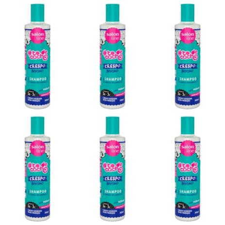 Salon Line Tôdecacho Crespo Divino Shampoo 300ml (Kit C/06) Menor preço em Salon Line Tôdecacho Crespo Divino Shampoo 300ml (Kit C/06)