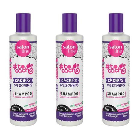 Salon Line Tôdecacho Dos Sonhos Shampoo 300ml (Kit C/03) Menor preço em Salon Line Tôdecacho Dos Sonhos Shampoo 300ml (Kit C/03)