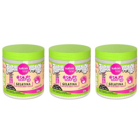 Salon Line Todecacho Gelatina Nao Sai Da Minha Cabeca 550g Kit C 03 Gelatina Magazine Luiza