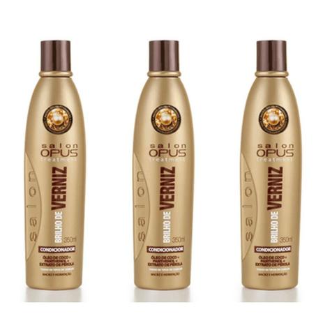 Salon Opus Brilho De Verniz Condicionador 350ml (Kit C/03) - Salon line Menor preço em Salon Opus Brilho De Verniz Condicionador 350ml (Kit C/03) - Salon line