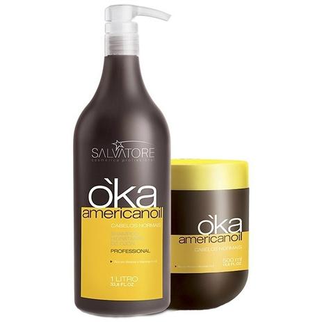 Salvatore Kit Oka Americanoil Ojon Shampoo 1000ml + Máscara 500ml Menor preço em Salvatore Kit Oka Americanoil Ojon Shampoo 1000ml + Máscara 500ml