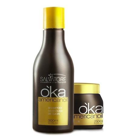 Salvatore Kit Oka Americanoil Ojon Shampoo 300ml + Máscara 250ml Menor preço em Salvatore Kit Oka Americanoil Ojon Shampoo 300ml + Máscara 250ml