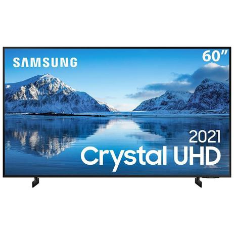 Samsung Smart TV 60” Crystal UHD 4K 60AU8000, Design slim, Tela sem limites, Visual Livre de Cabos, Alexa built in, Controle Único Menor preço em Samsung Smart TV 60” Crystal UHD 4K 60AU8000, Design slim, Tela sem limites, Visual Livre de Cabos, Alexa built in, Controle Único