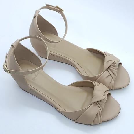 Sandalia anabela baixa - DORACI - Sandália Feminina - Magazine Luiza