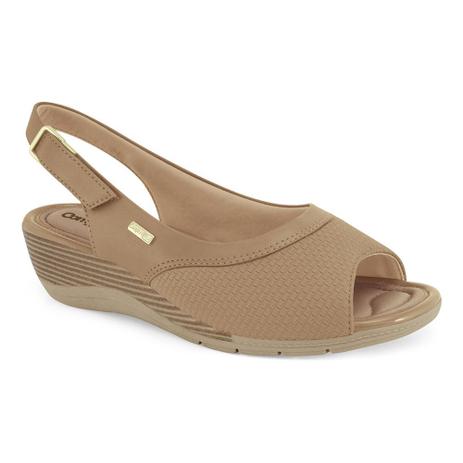 Sandália Feminina Anabela Comfortflex - Rose/pele - 21-70404