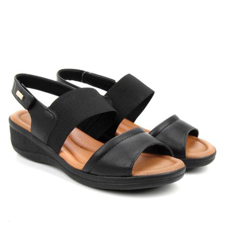 Sandália Anabela Comfortflex Elástico Tiras Feminina Menor preço em Sandália Anabela Comfortflex Elástico Tiras Feminina