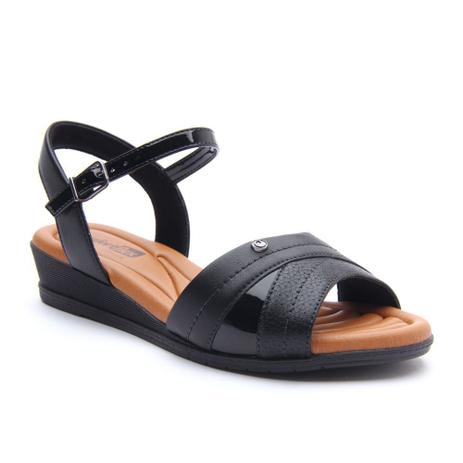 SANDALIA ANABELA CONFORT FLEX CLASSICA Preto - Sandália Feminina - Magazine  Luiza