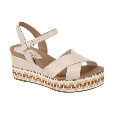 sandália anabela conforto