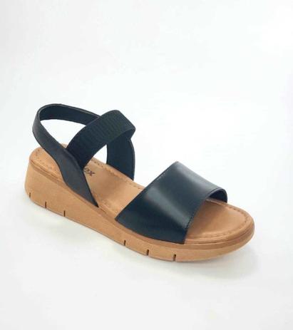 sandália anabela conforto feminina usaflex