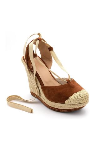 sandalia espadrille salto alto