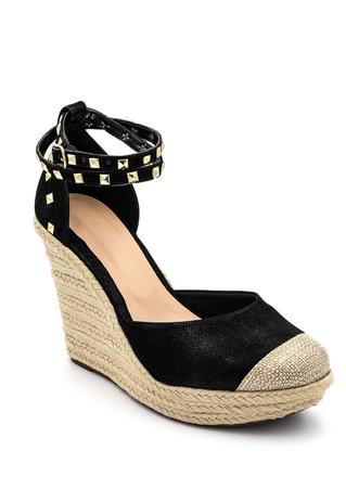 sandalia espadrille salto alto