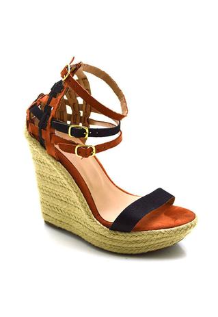 sandalia espadrille sem salto