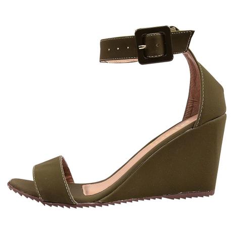 sandalia verde musgo