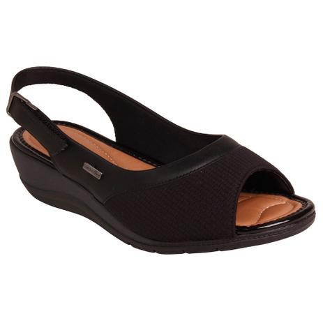 sandalia anabela feminina