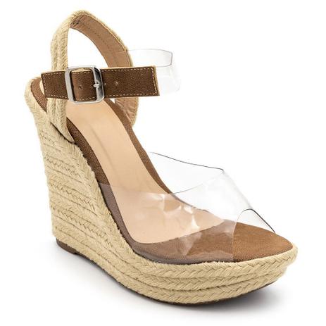 sandalia anabela confort