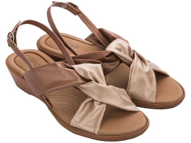 Sandália Anabela Grendha 18087 - Cor: Cobre - Tamanho: 39/40 - Outros Moda  e Acessórios - Magazine Luiza
