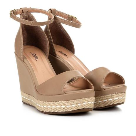 Sandália Anabela Griffe Espadrille Feminina Menor preço em Sandália Anabela Griffe Espadrille Feminina