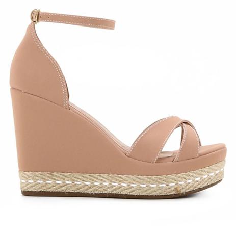 Sandália Anabela Griffe Espadrille Tira Cruzada Feminina - Sandália  Feminina - Magazine Luiza