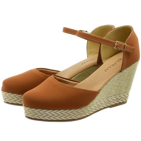 Sandália Bebecê Plataforma Salto Grosso 9Cm Nobuck 5123-856 em Promoção |  Ofertas na Americanas