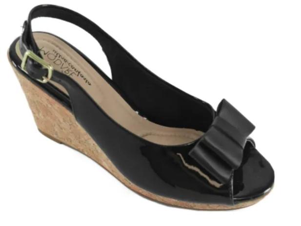 sandalia anabela modare ultra conforto