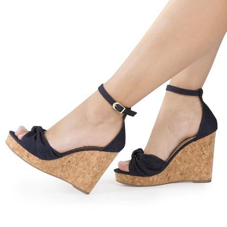 Sandália Anabela Modarpe Salto Alto Nozinho Feminina A09 - Sandália  Feminina - Magazine Luiza