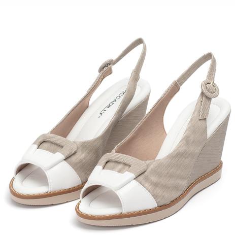 sandália anabela da piccadilly