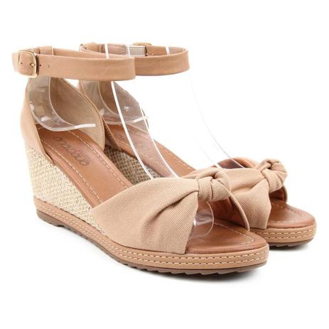 Sandália anabela studio ana paula nó feminina Clearance